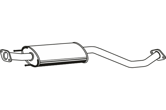 Intermediate muffler