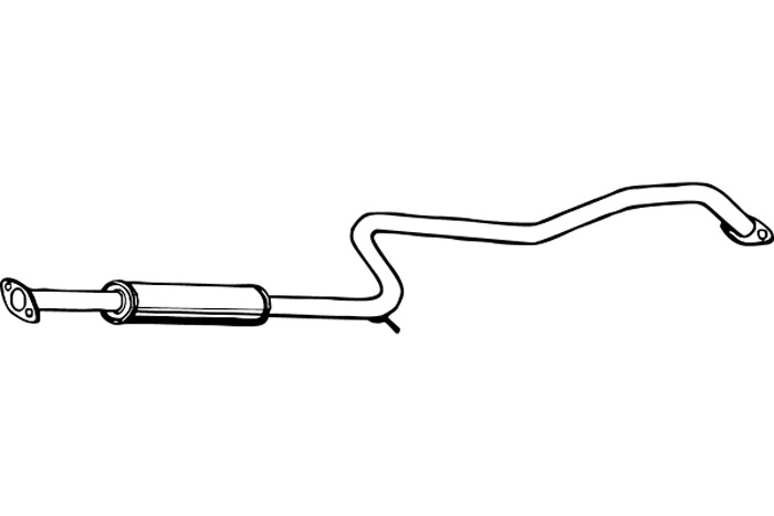 Intermediate muffler