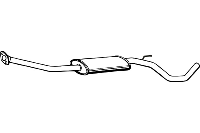 Intermediate muffler