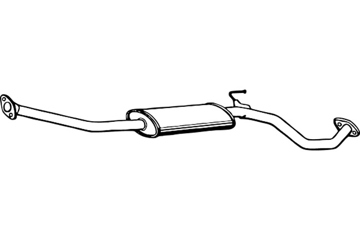 Intermediate muffler