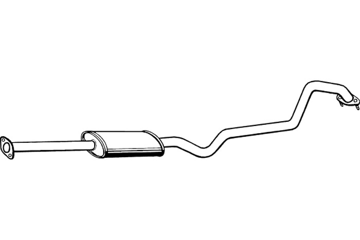 Intermediate muffler