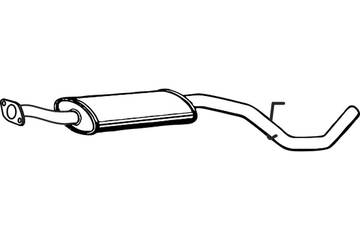Intermediate muffler
