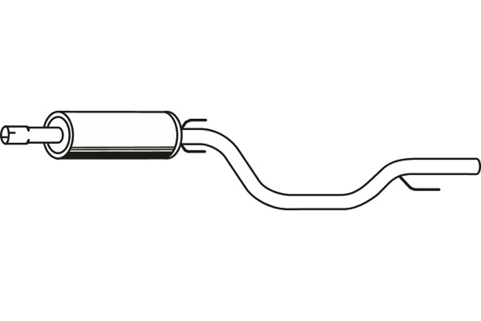 Intermediate muffler