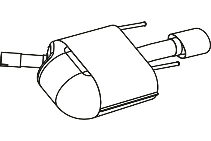 Rear muffler