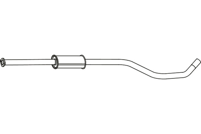Intermediate muffler
