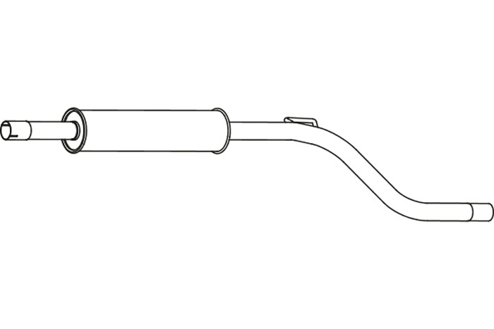 Intermediate muffler