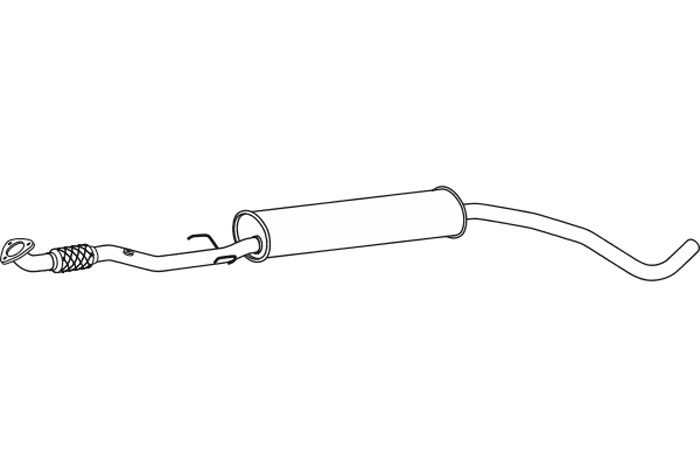 Intermediate muffler