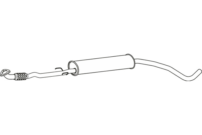 Intermediate muffler