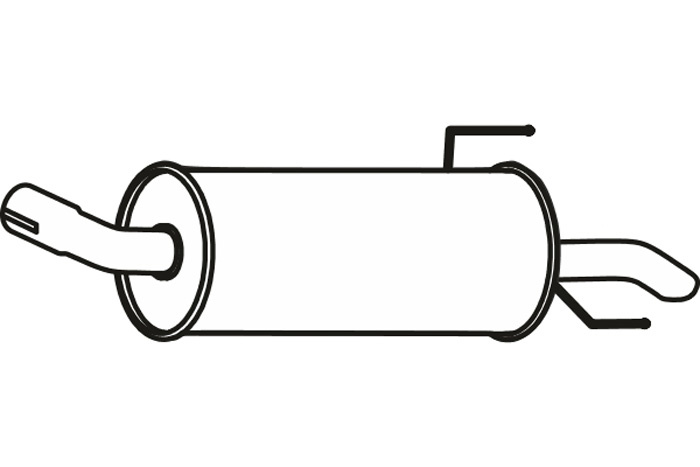 Rear muffler