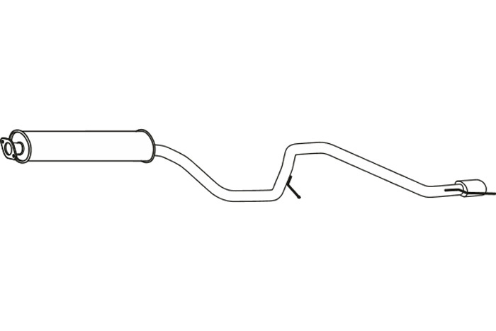 Intermediate muffler