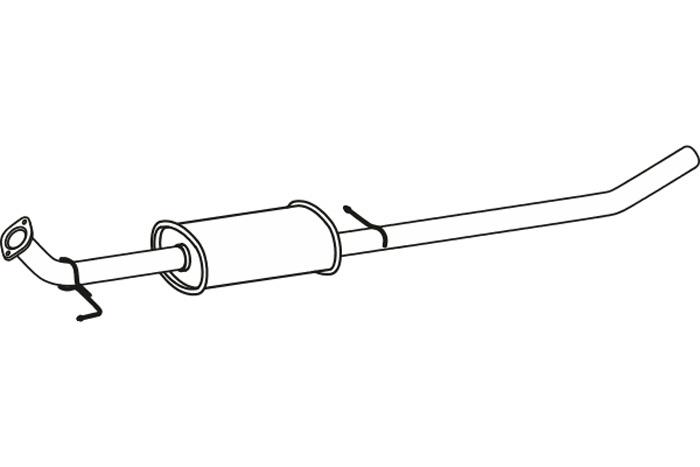 Intermediate muffler