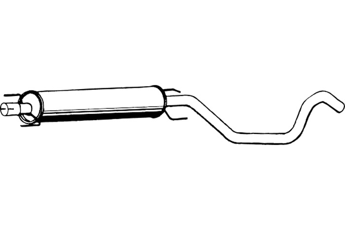 Intermediate muffler