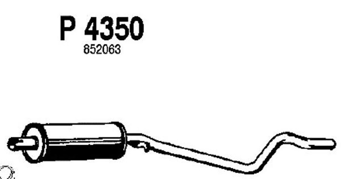 Intermediate muffler