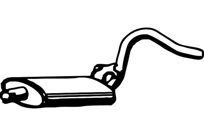 Intermediate muffler