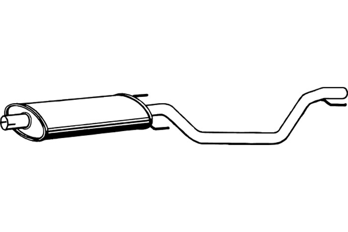 Intermediate muffler
