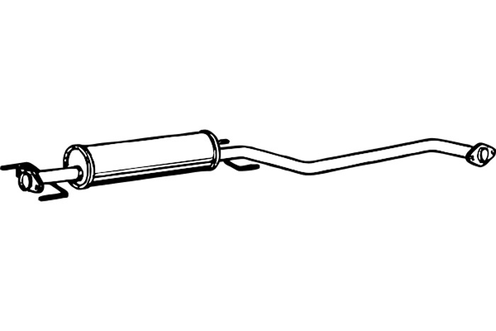 Intermediate muffler