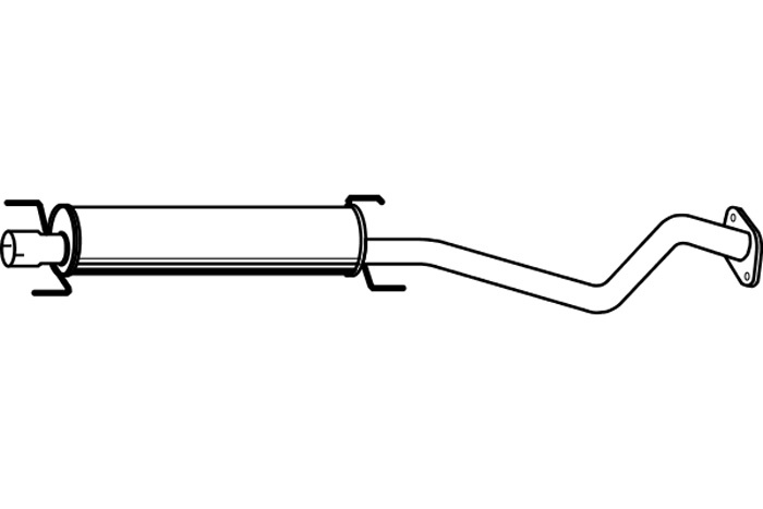 Intermediate muffler