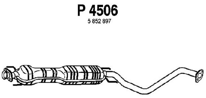 Intermediate muffler