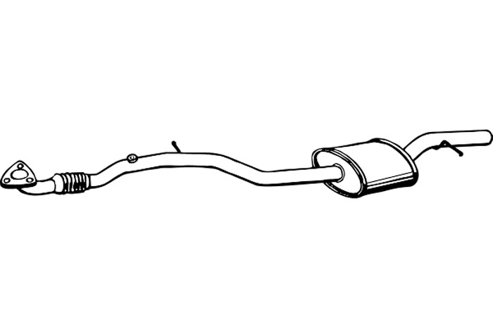 Intermediate muffler