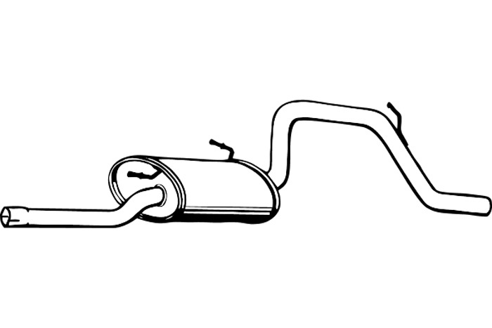 Rear muffler
