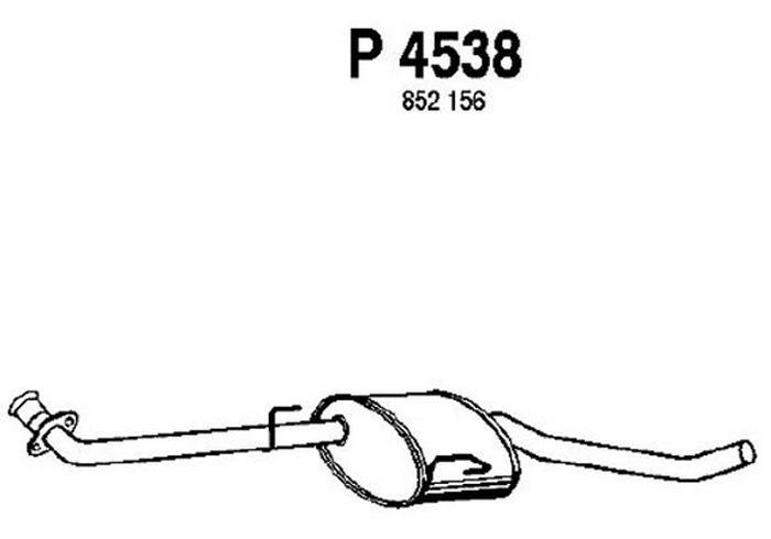 Intermediate muffler