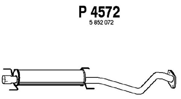 Intermediate muffler
