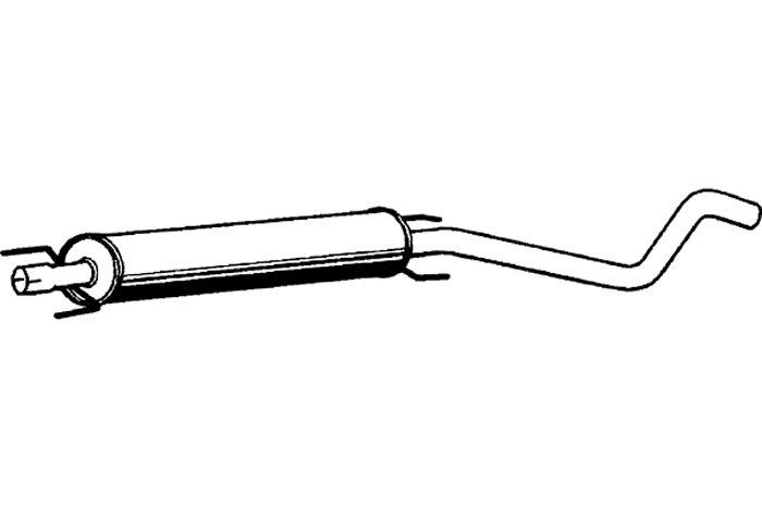 Intermediate muffler