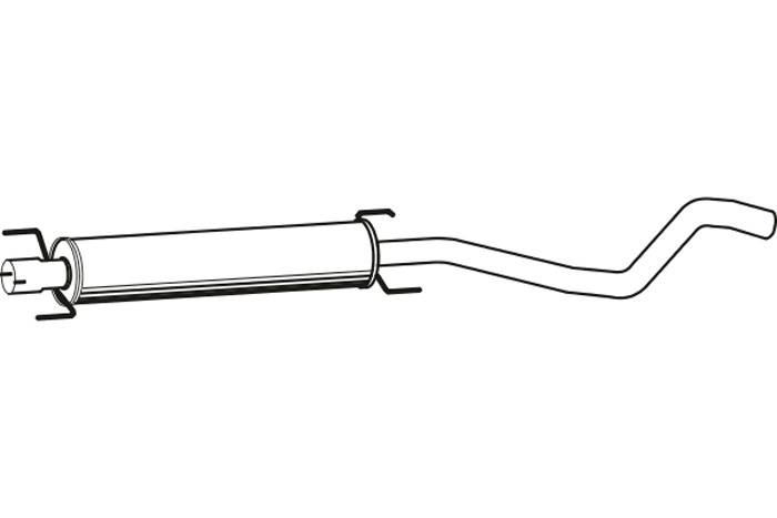 Intermediate muffler
