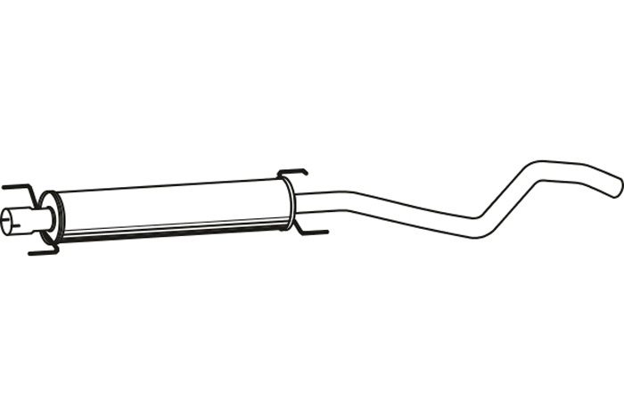 Intermediate muffler