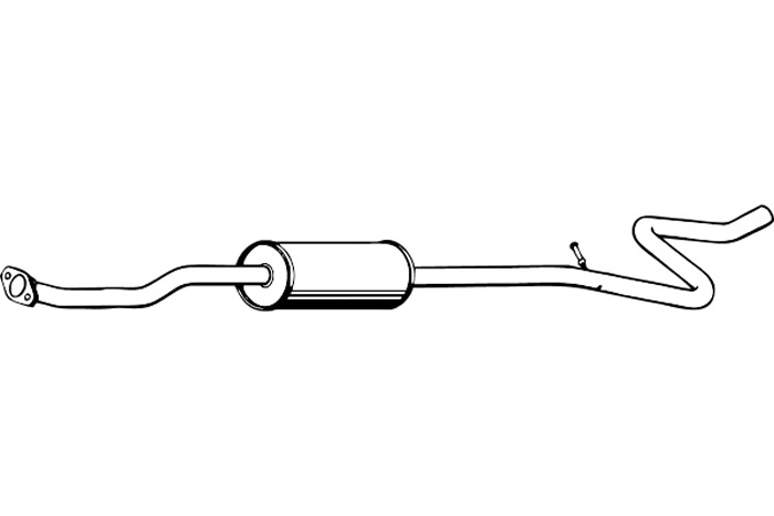 Intermediate muffler