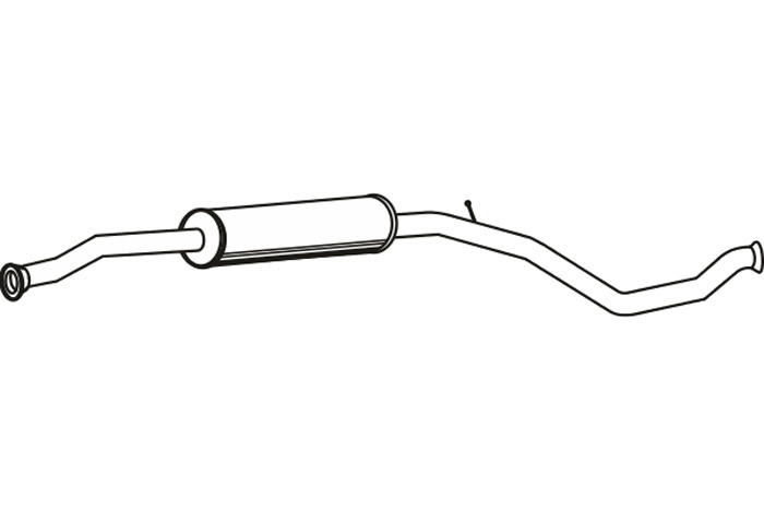 Intermediate muffler