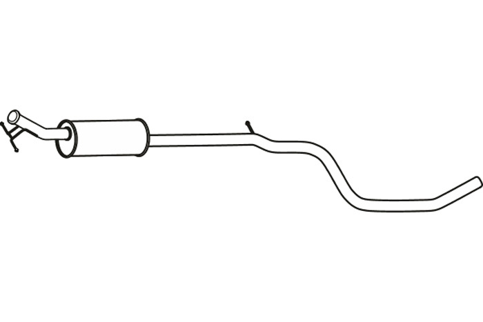 Intermediate muffler