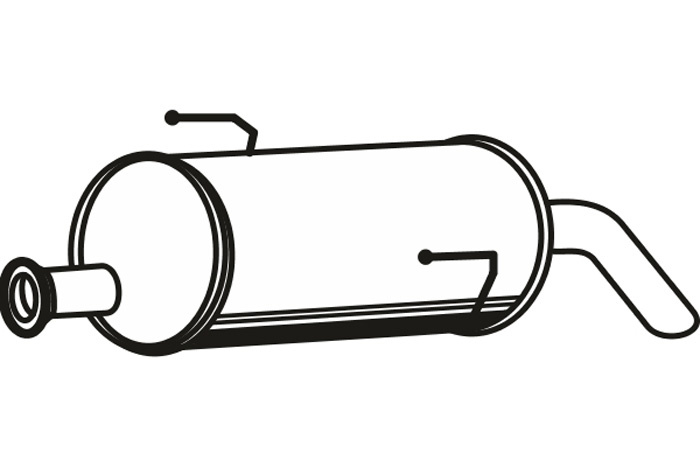 Rear muffler