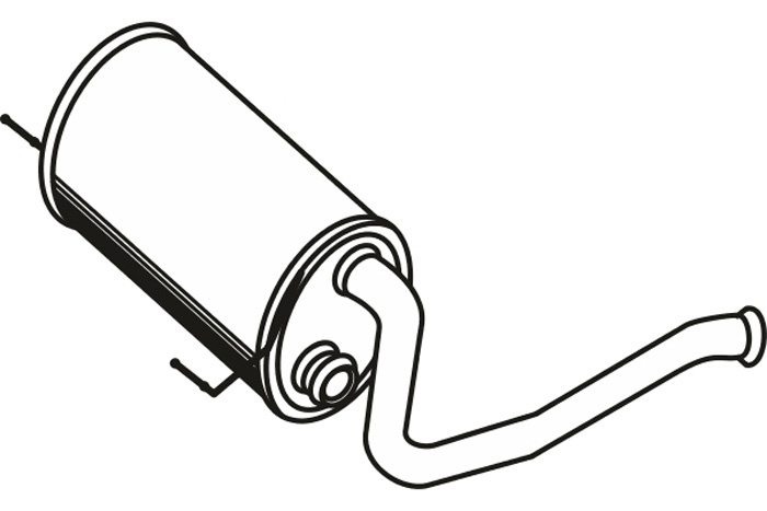 Intermediate muffler