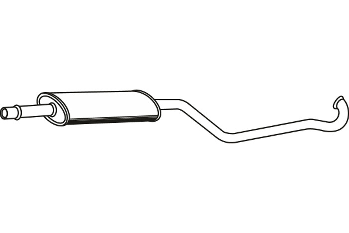 Intermediate muffler