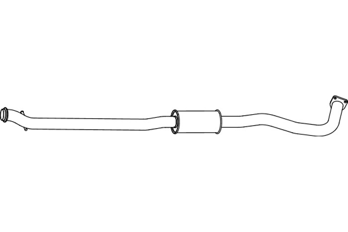 Intermediate muffler