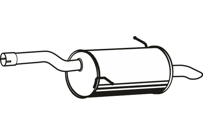 Rear muffler