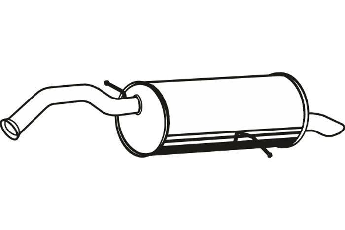 Rear muffler