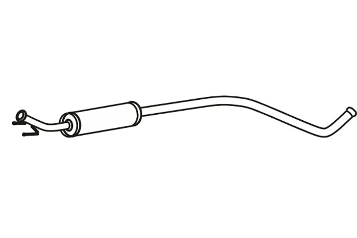 Intermediate muffler