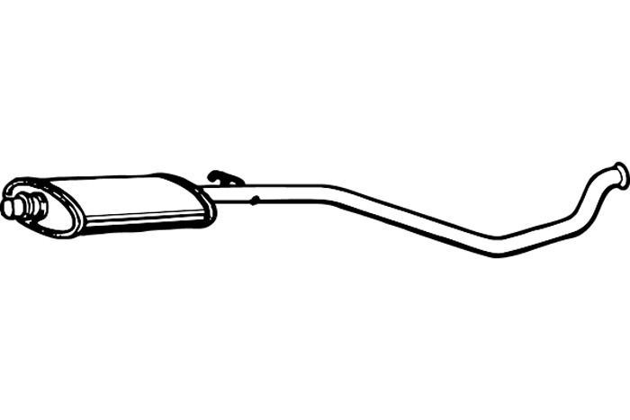 Intermediate muffler