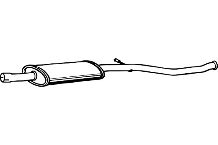 Intermediate muffler