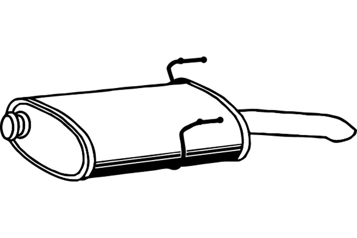 Rear muffler