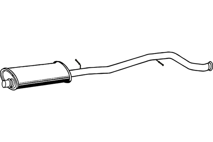 Intermediate muffler