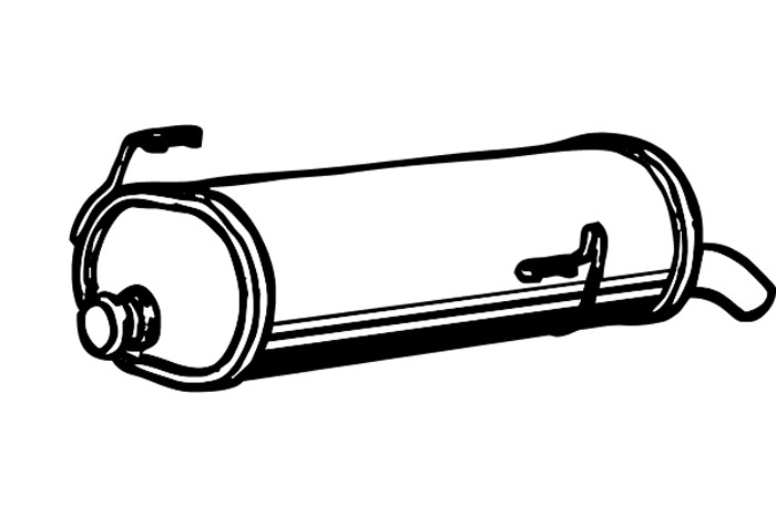 Rear muffler