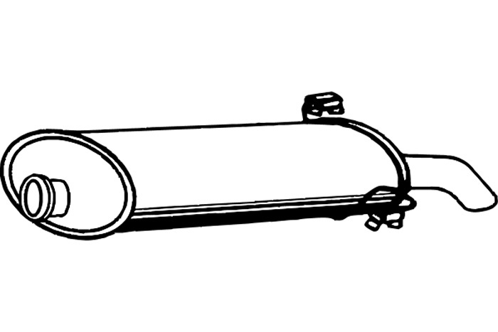 Rear muffler