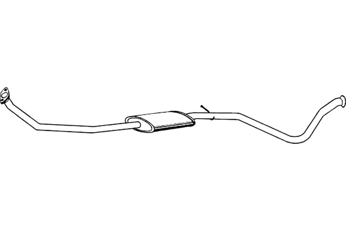 Intermediate muffler