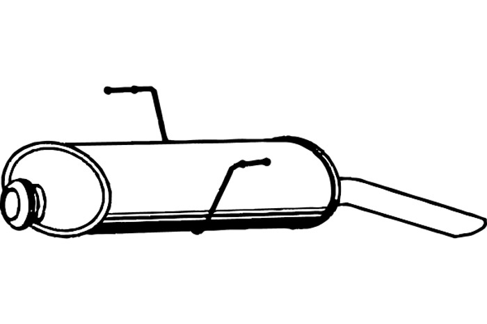 Rear muffler