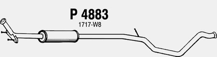 Intermediate muffler