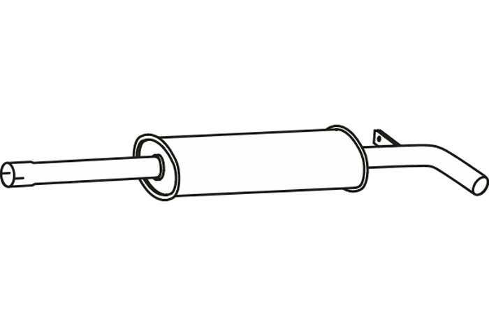 Intermediate muffler