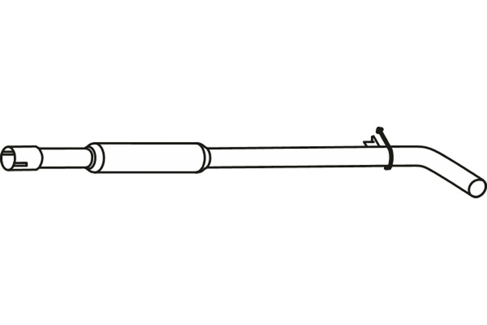 Intermediate muffler